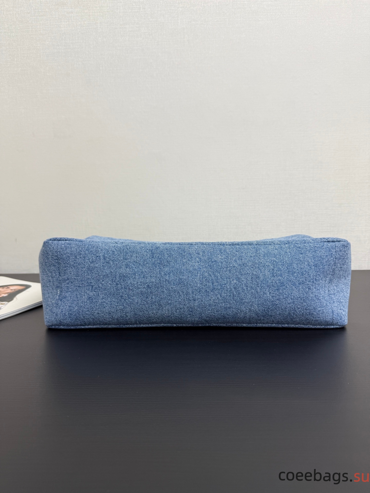 Ch@nel Denim Souplissimo Maxi Flap Blue-38*28*11CM