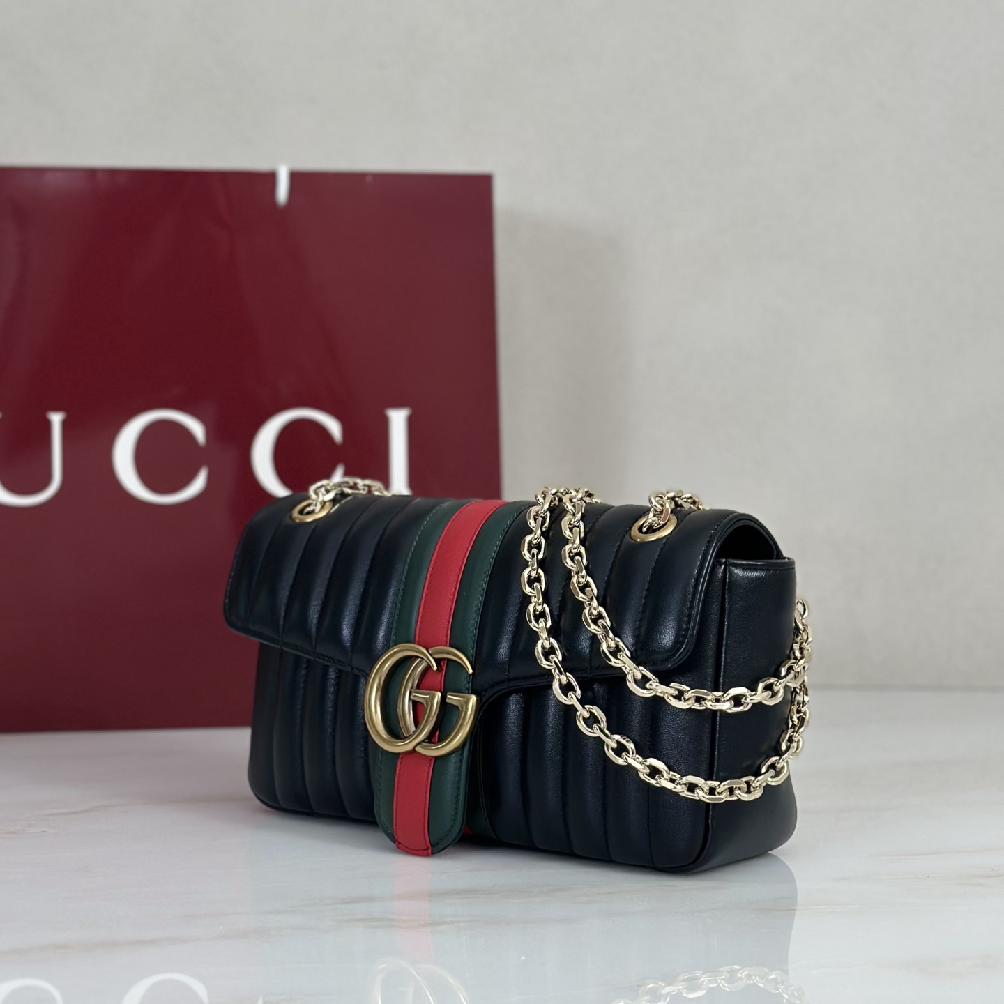 Gv*c* Jetset GG Marmont Shoulder Bag -26*15*7CM