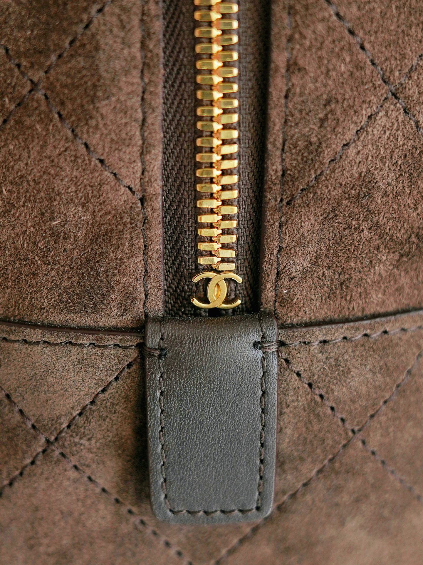 Ch@nel Suede Calfskin Perfect Bowling Bag