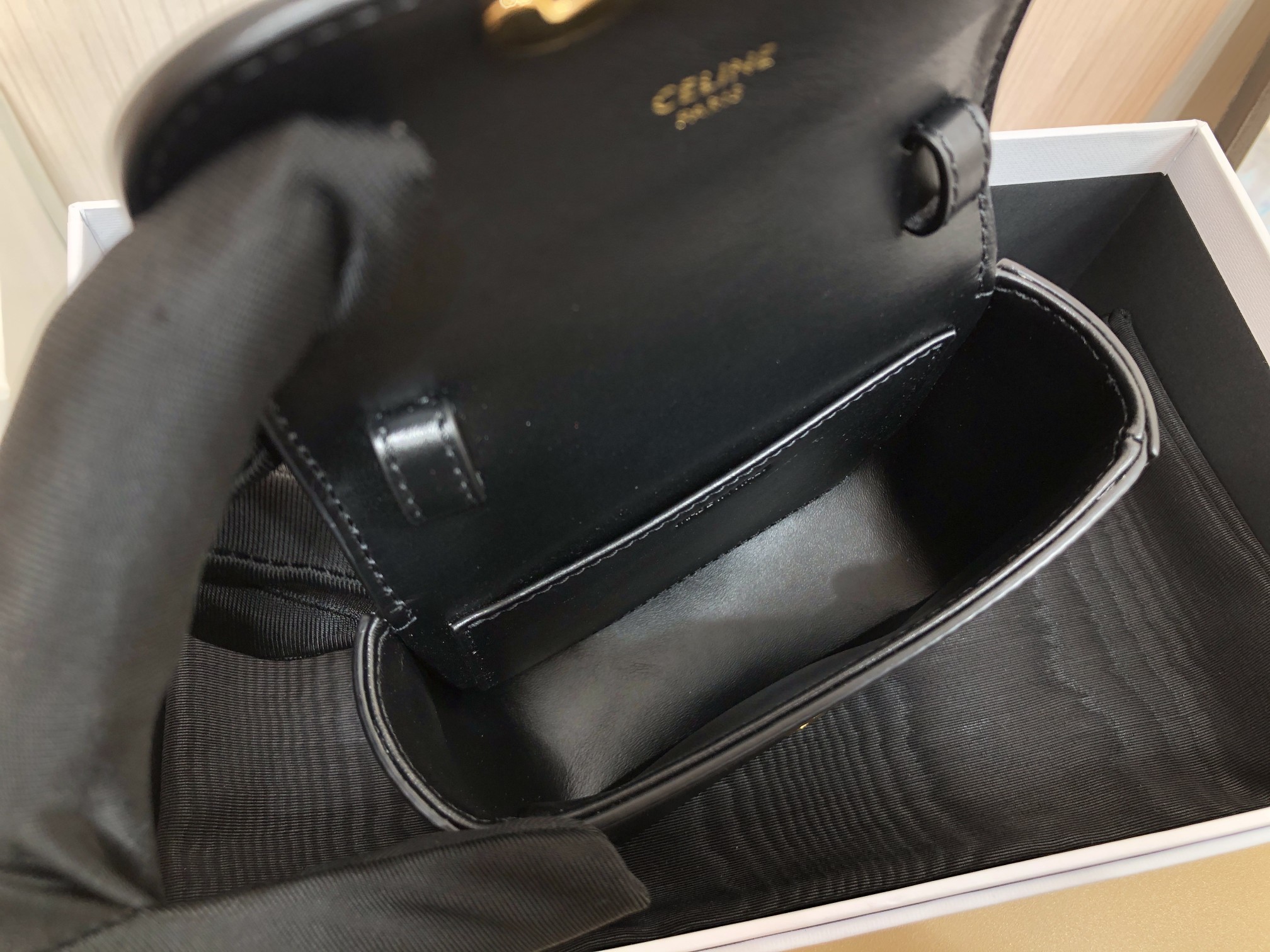 Ce**e triomphe shoulder bag-11*8*4cm